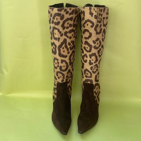 Vintage tan/brown Valentino Garavani leather boots - Picture 5 of 16